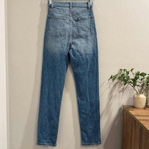 Reformation Size 25 Malta Blue Stevie Ultra High Rise Jean Comfort Stretch - Picture 2 of 7